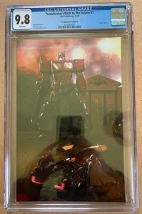 Transformers Back to the Future #1 CGC 9.8 Optimus Prime Virgin Cover B 253/300 - Picture 1 of 4