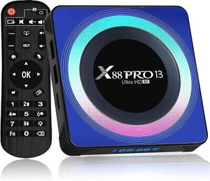Android Tv Box 13.0, 2023 Le plus récent X88 Pro-13 Android Tv Box 4 Go de Ram - Afbeelding 1 van 5