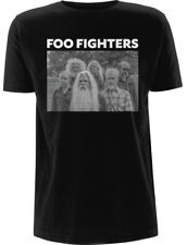 Foo Fighters Old Band Photo Black T-Shirt NEW OFFICIAL