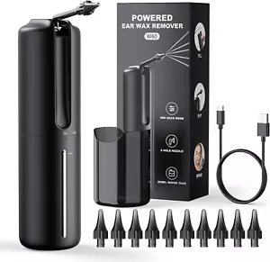 Water Powered Ear Cleaner Ear Wax Removal Kit USB Rechargeable Triple Jet Stream - Picture 1 of 6