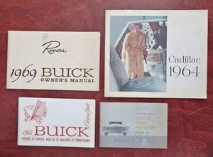 Cadillac 1963-4 Buick 1965-9 owner's manual ads American Car Lot x 4 booklets - Picture 1 of 14