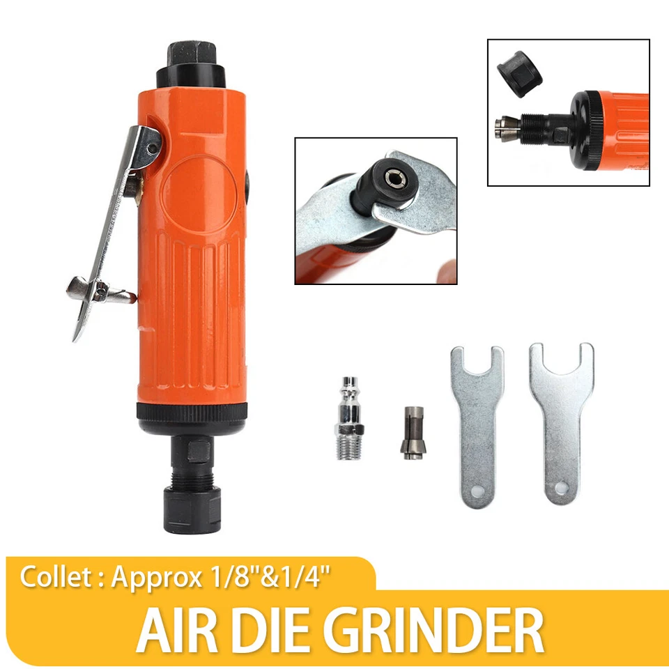 170mm Air Angle Die Grinder 1/8"&1/4" Chuck  Polishing Machine F Polishing Tool - Image 1 of 4
