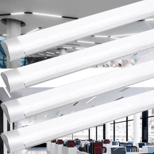 LED Feuchtraumlampe Leuchtstoffröhre Deckenlampe Panel Bürolampe Bad Büroleuchte - Bild 1 von 25