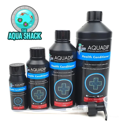 Aquadip Health Conditioner, Boost Immune System Aquarium Fish Treatment Medicine