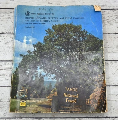 VTG 1968 Northern California Pacific Telephone Directory Phone Book Yellow Pages - Image 1 of 4