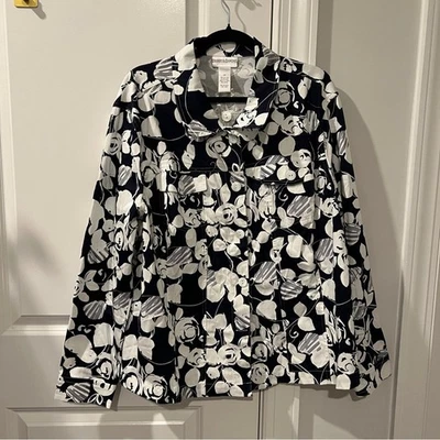 Chaqueta de Algodón Estampado Floral Draper’s & Damon’s Talla Grande 2X NUEVA SIN ETIQUETAS Foto 1 de 4