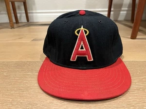 VTG New Era California Angels Fitted 7 1/2 Hat Cap 90s 80s Pro Model Halo Retro - Picture 1 of 9