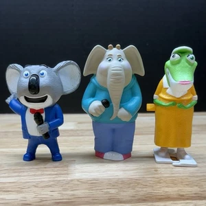 Mcdonalds Sing Movie Happy Meal Toys Lot Buster Meena Miss Crawly Toy Figures - Picture 1 of 5