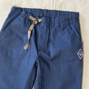 VTG Prana Pants Sz Small Blue Logo Outdoor Aztec Belted Hiking vintage 90s Y2K - Picture 1 of 9