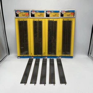 4 New 1 Opened Packages Model Power #21 HO 9" Straight Track -21 Pieces Total - Picture 1 of 4