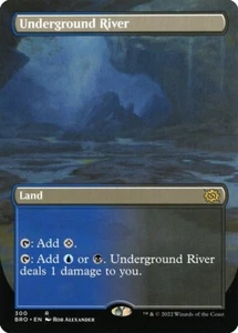 Underground River Borderless #300 | BRO The Brothers' War | MTG | Same Day Ship - Picture 1 of 1