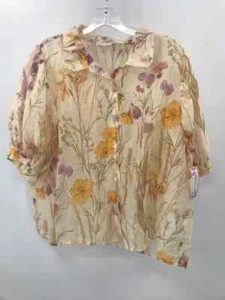 Pre-Owned Bailey 44 Yellow Size XL Floral Button Down - Picture 1 of 3