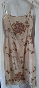 Vintage 70s Norman Hartnell Dress Jacket Belt Small Ecru READY TO WEAR - Picture 1 of 8