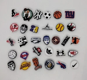 Shoe Charms Sports Jordan Kobe Basketball Football Baseball NBA NFL Soccer Mix - Picture 1 of 12