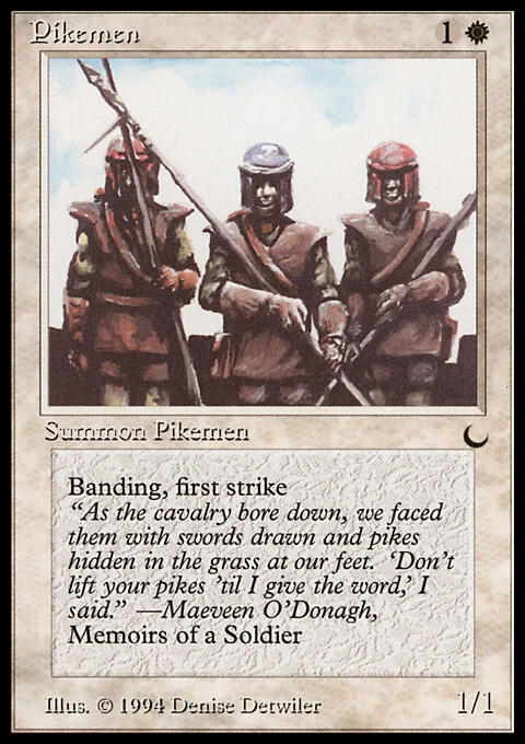Magic the Gathering MTG Pikemen (15) The Dark   LP - Image 1 of 1