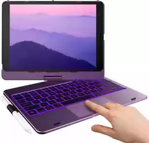 typecase Touch for iPad 9th Gen Case with Keyboard (10.2", 2021), Violet - Picture 1 of 7