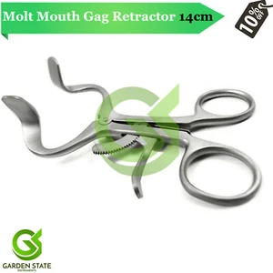 Molt Adult Gag Retractor Cheek Holder Mouth Opener Implant Surgical Procedure  - Picture 1 of 2