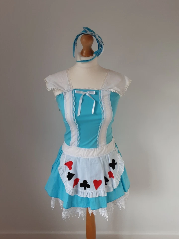Vestido fantasia feminino adulto Alice no País das Maravilhas - Imagem 1 de 1