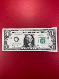 1963 United States 1 Dollar Banknote Circulated - Picture 1 of 2