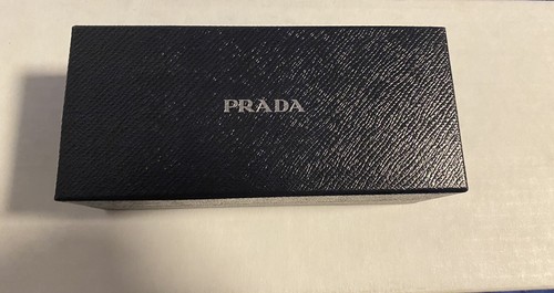 Custodia rigida occhiali da sole Prada Saffiano nero con panno pulizia confezione regalo