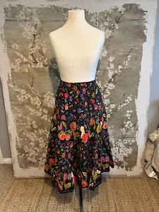 1980s Cotton Floral Gypsy skirt - Ditsy Vintage 2XL 20-22 - Picture 1 of 4