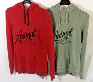 TWO Animal Women's Hoodies, UK size 8, 1 burnt orange, 1 grey marl - Picture 1 of 3