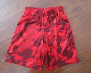 Under Armour Red Printed Athletic Shorts Loose Fit Boys YSM Small Style #1281801 - Picture 1 of 11