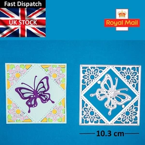 Sobre o marco con metal mariposa corte tarjeta troquelada fabricación álbum de recortes C1 - Imagen 1 de 5