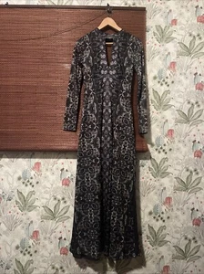 Free People Cabaret Maxi Long Sleeve Dress Sunrise Combo Kaleidoscope Size XS - Picture 1 of 12