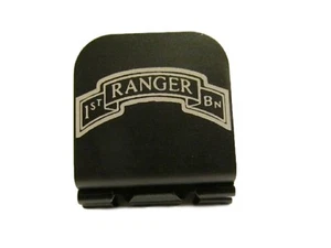1st Ranger Battalion Scroll Patch Laser Etched Aluminum Hat Clip Brim-it - Picture 1 of 9