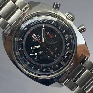 VINTAGE TISSOT T12 SEASTAR CHRONOGRAPH MANUAL WIND MOVEMENT CAL LEMANIA 871 42MM - Picture 1 of 12