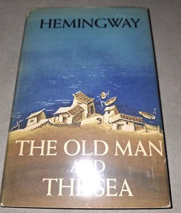 THE OLD MAN AND THE SEA HEMINGWAY 1ST EDITION HC DJ BOOK 1952 SCRIBNER SEAL FINE - Picture 1 of 13
