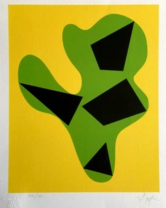 Jean Hans Arp Lithograph COA Original Signed Op/Numbered In Pencil Crayon - Picture 1 of 9
