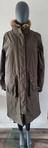 JOULES Wilcote Womens Waterproof Padded Raincoat Khaki Size 16 Rrp£129 - Picture 1 of 19