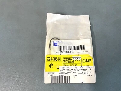 Junta tórica adaptador filtro aceite GM OEM NOS 23500360 4 1988-1991 Chevrolet C1500 Foto 1 de 2