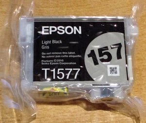 Original Epson T1577 Light Black Patrone ORIGINAL 157 TURTLE R3000 Vac Seal Tinte - Bild 1 von 3