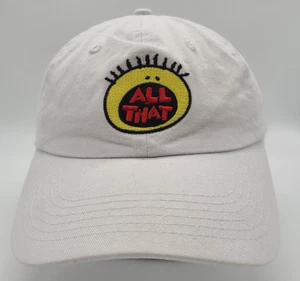 All That Original Logo White Classic Dad Hat Adjustable Strap Back Embroidered - Bild 1 von 6