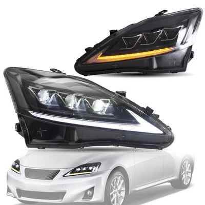 VLAND LED Scheinwerfer Für Lexus IS250/350/F 2006-2015 w/Sequenzieller Blinker - Bild 1 von 4