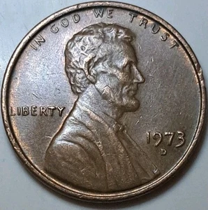 1973 D/D Lincoln Memorial Penny RPM Repunched Mint Mark Error 1MM-001 Tilted - Picture 1 of 3
