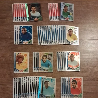 67x  2010 World Cup Topps MATCH attax Trading Cards Messi, Argentina, Brazil. - Image 1 of 4