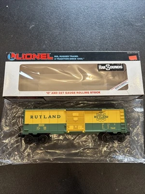 Lionel 6-16640 RUTLAND GREEN MOUNTAIN Boxcar w/ DIESEL RailSounds O-Gauge - Image 1 of 4