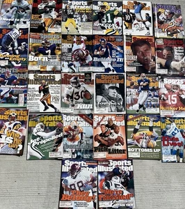 Lotto di 26 copertine calcio NFL Sports Illustrated Magazine (anni '90) - Foto 1 di 9