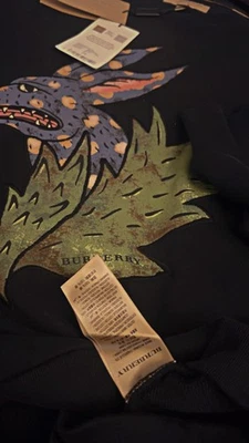 Burberry Men’s Logo Sweatshirt – Authentic Designer Style Rare - Image 1 of 3