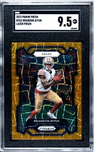 SGC 9.5 2023 Prizm Brandon Aiyuk Lazer Prizm – 49ers WR - Picture 1 of 2