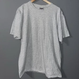 Vtg 90s Pluma Heavyweight T Shirt L Blank USA Honduras Light Gray Cotton {oo} - Picture 1 of 6
