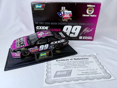 Jeff Burton #99 Exide 1997 Texas Motor Speedway ganador inaugural 1:24 Revell Foto 1 de 4