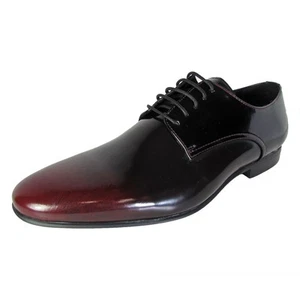 Steve Madden Hombres Neves Zapatos Oxford con Cordones Ombre, Negro/Rojo, EE. UU. 9.5 - Imagen 1 de 3