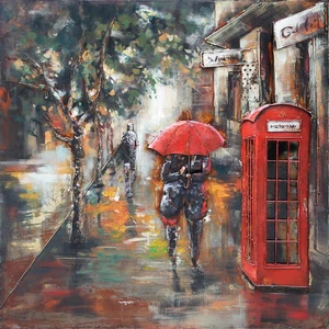 3D Metallbild Englische Telefonzelle - Bild 1 von 1