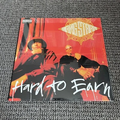 Gang Starr – Hard To Earn Vinyl Record SEALED 2xLP Black 2014 - Image 1 of 2