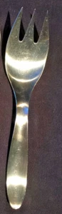 8 1/2" Solid Salad Serving Fork Towle Design 9 Nine Lauffer Finland Stainless - Picture 1 of 5